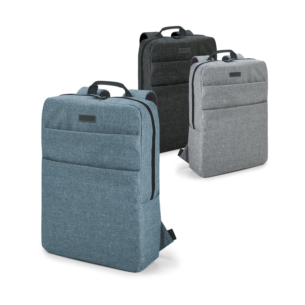 GRAPHS PLATE. Mochila para notebook (15'6'') em 600D de alta densidade com placa para personalização (10 L) — foto 1 de 4