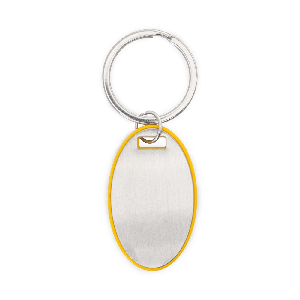 CHAVEIRO OVAL PLASTICO/METAL — foto 1 de 5