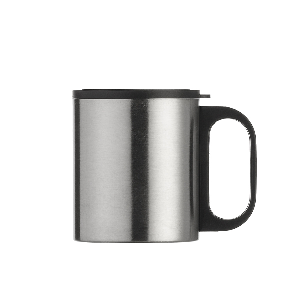 CANECA INOX 180ML C/ TAMPA — foto 1 de 1