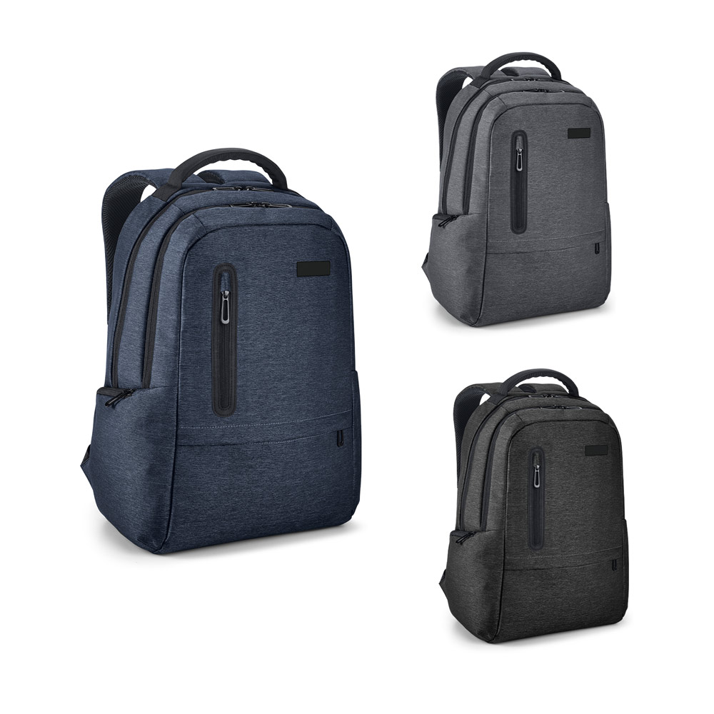 SPACIO. Mochila para notebook (17'') em Nylon 2Tone impermeável com dois compartimentos forrados e almofadados (20 L) — foto 1 de 4