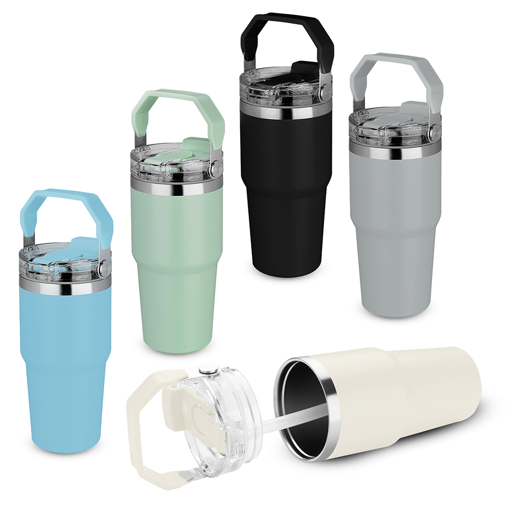 Garrafa térmica em aço inox com parede dupla isolada a vácuo - 650ml — foto 1 de 10