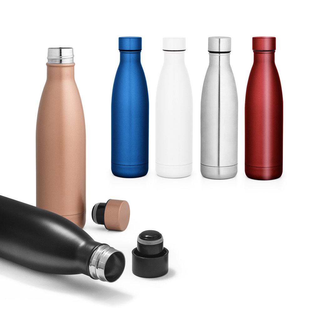 BUFFON. Garrafa térmica em aço inox de parede dupla isolada a vácuo (500 mL) — foto 1 de 7