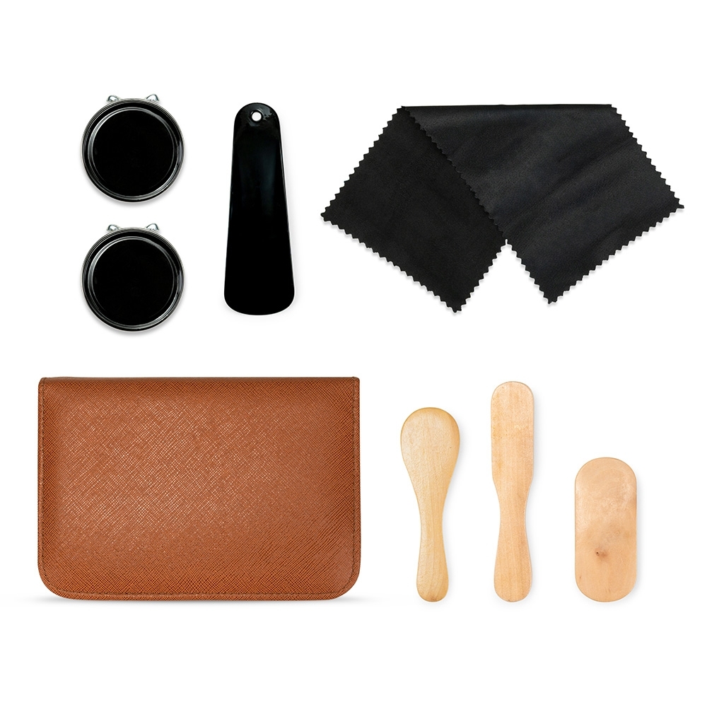 KIT LIMPEZA SAPATOS 7 PEÇAS — foto 1 de 1