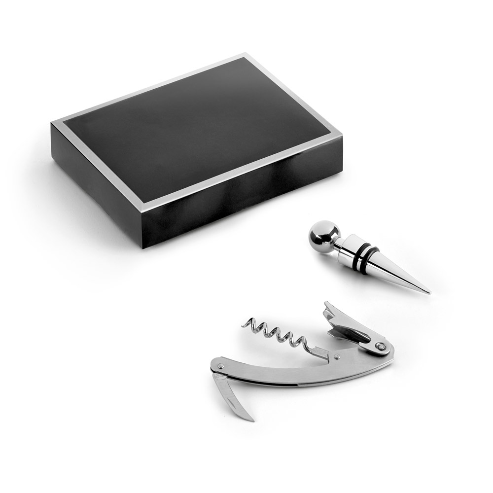 BARREL. Conjunto para vinho em zinco e inox — foto 1 de 2