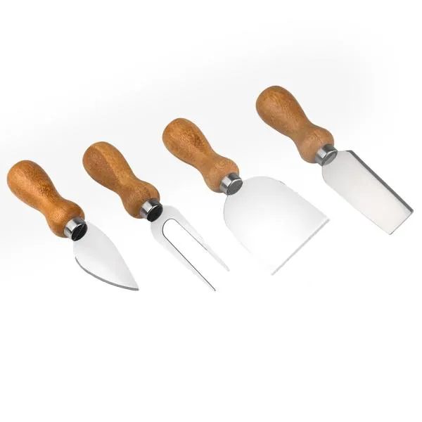 CONJ DE FACA INOX/MADEIRA - 4 PÇS — foto 1 de 1