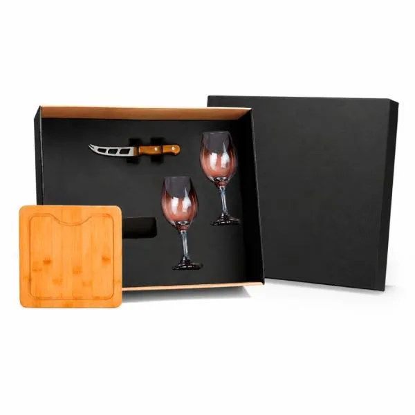 KIT QUEIJO E VINHO - 4 PÇS — foto 1 de 1