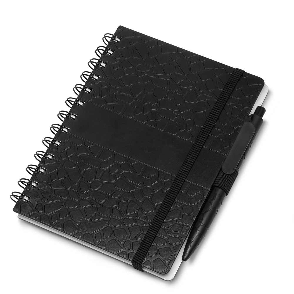 CADERNO PLÁSTICO COM PAUTA — foto 1 de 2