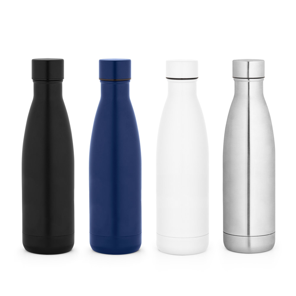 RE-BUFFON M. Garrafa térmica em aço inox 90% reciclado de parede dupla isolada a vácuo, com acabamento em mate (520 mL) — foto 1 de 5