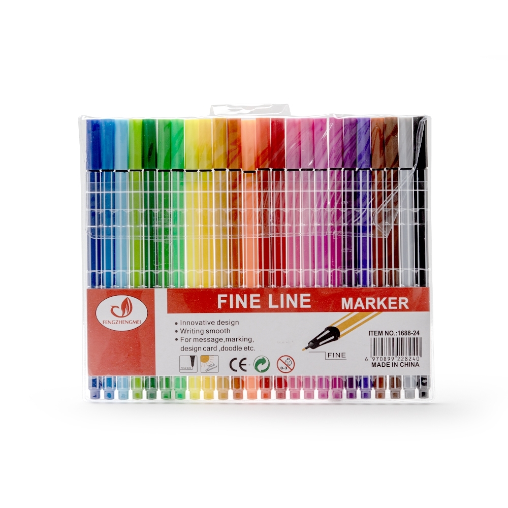 KIT CANETINHAS COLORIDAS C/ 24 — foto 1 de 1