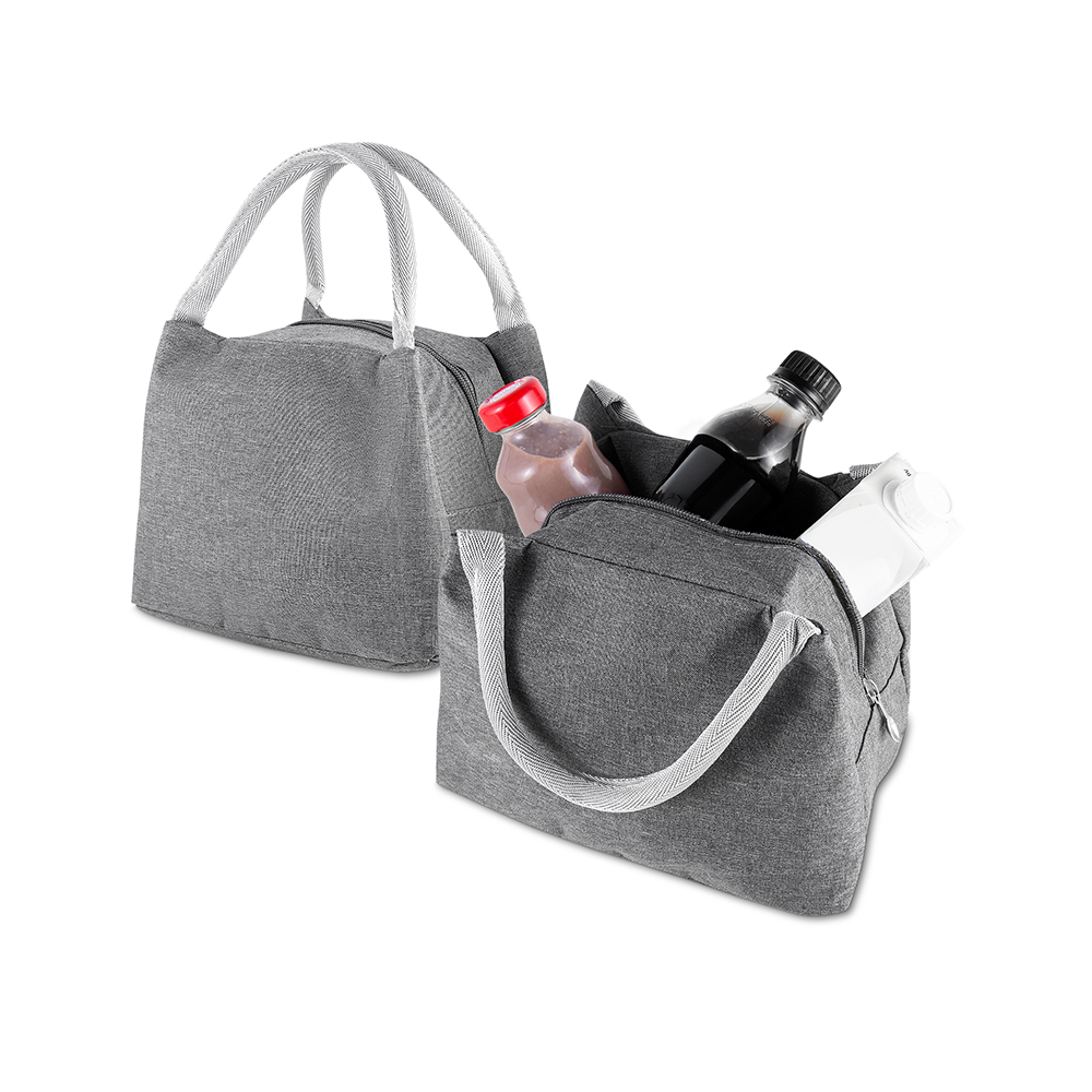 Bolsa térmica com alça de mão, confeccionada em poliéster 300d — foto 1 de 8