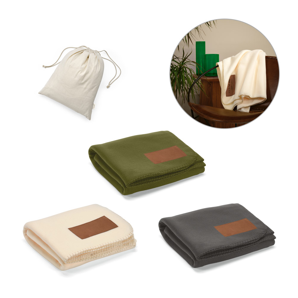 COZY. Manta em tecido polar, 100% poliéster reciclado (100% rPET) (140 g/m²) — foto 1 de 4