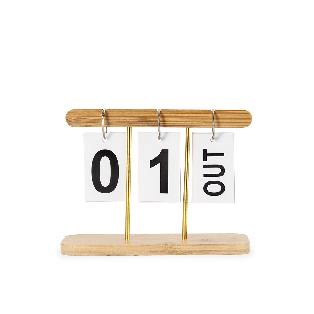 CALENDÁRIO PERMANENTE BAMBU — foto 1 de 1