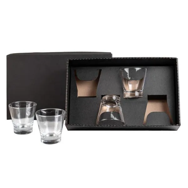 JOGO DE COPOS DE VIDRO P/ CAIPIRINHA / DRINK - 350 ML - 4 PÇS — foto 1 de 4
