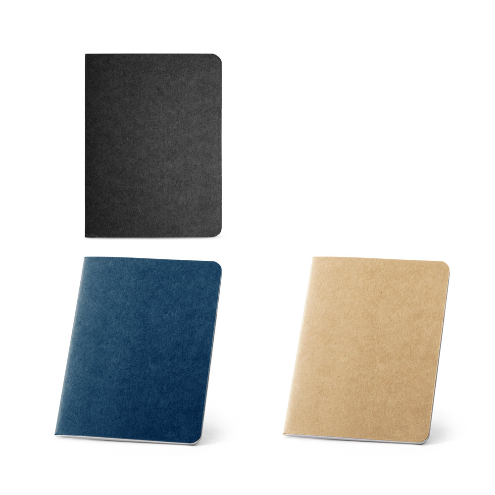 BULFINCH. Caderno B7 de capa flexível em cartão kraft 100% reciclado, com páginas lisas recicladas — foto 1 de 4