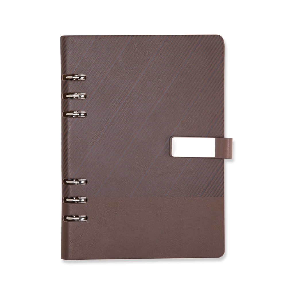 CADERNO FICHÁRIO COURO SINTÉTICO — foto 1 de 6
