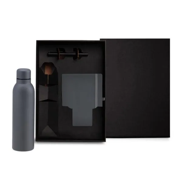 KIT GARRAFA, CADERNO E CANETA - 3 PÇS — foto 1 de 3