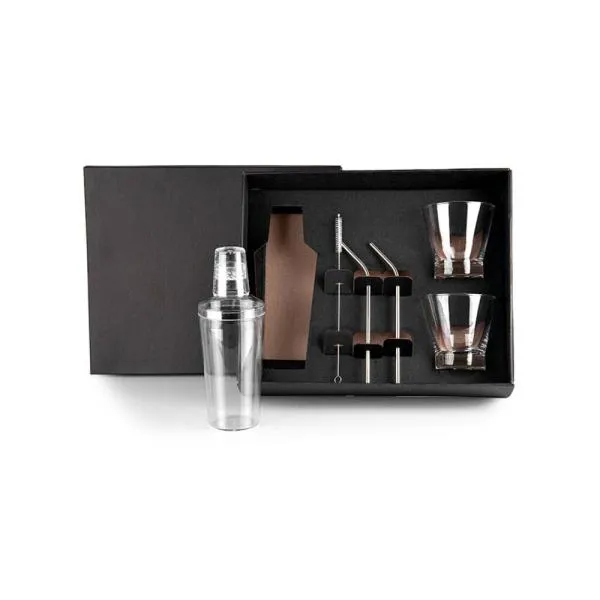 KIT PARA DRINKS COM COQUETELEIRA - 6 PÇS — foto 1 de 4