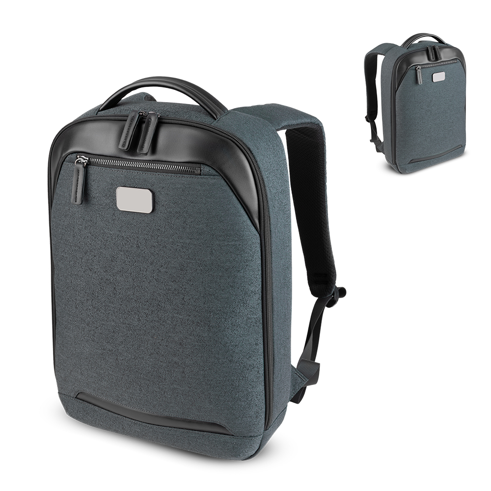 Mochila premium para notebook produzida em poliéster com detalhes — foto 1 de 10