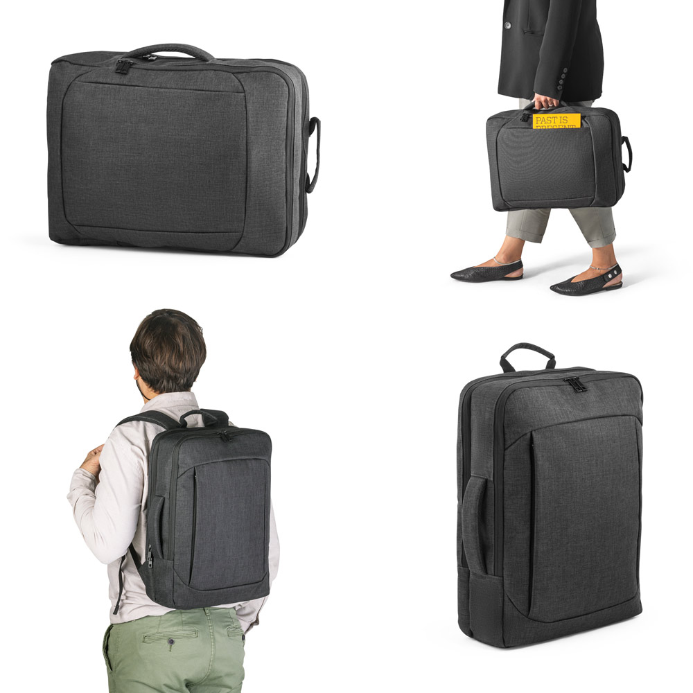 ALEXANDRIA. Mochila 2 em 1 para notebook (15'6") em 600D (14 L) — foto 1 de 2