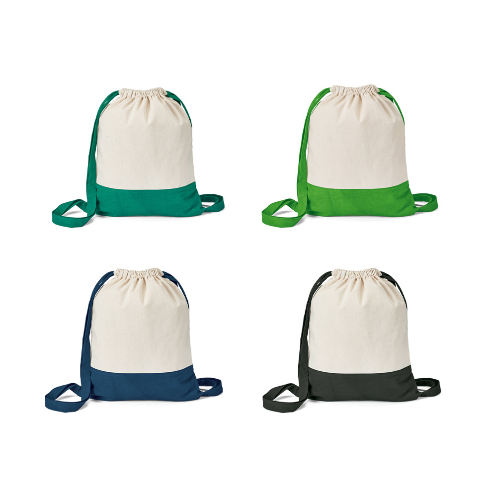 ROMFORD. Sacola tipo mochila 100% algodão (180 g/m²) — foto 1 de 5