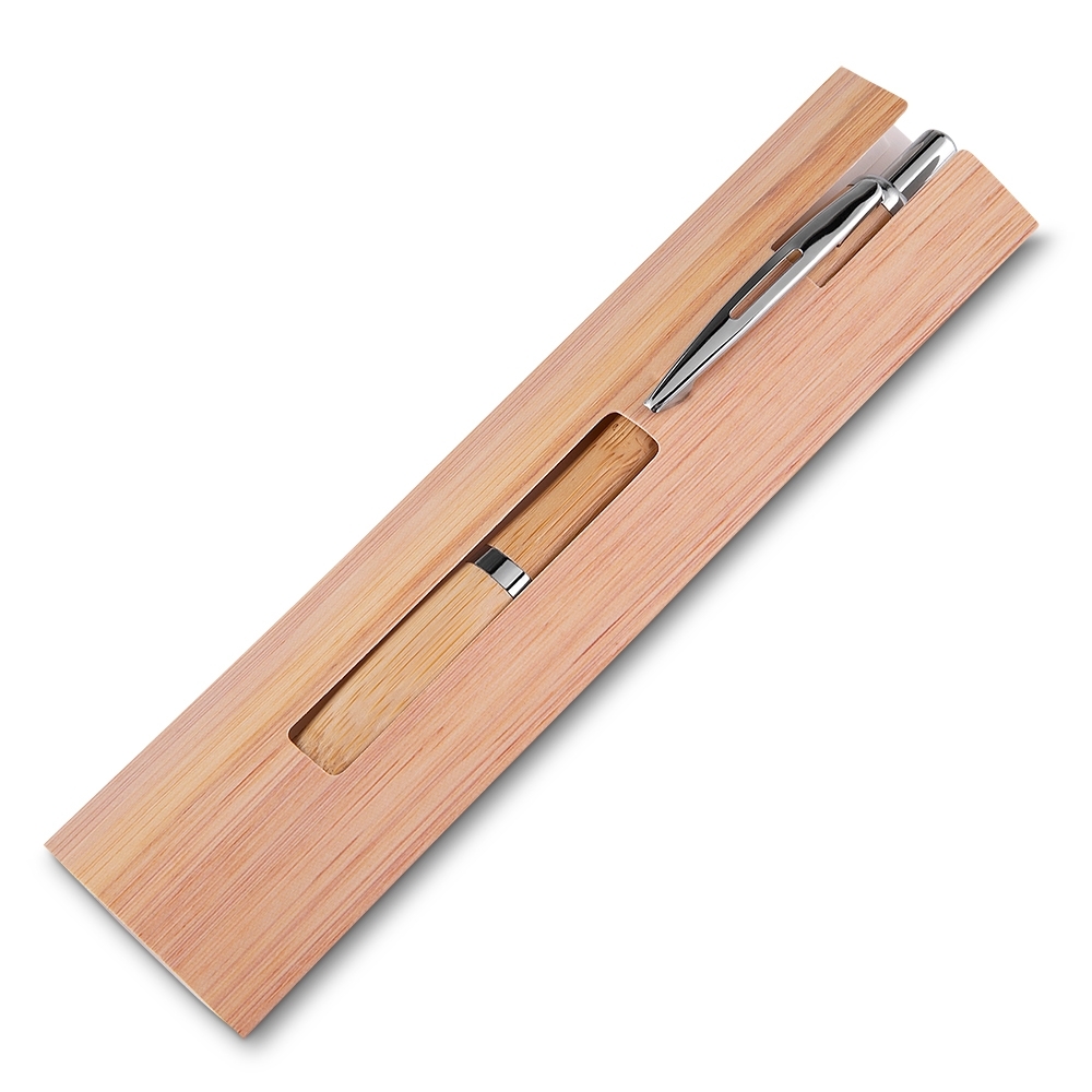 CANETA BAMBU C/ ESTOJO PAPEL — foto 1 de 1