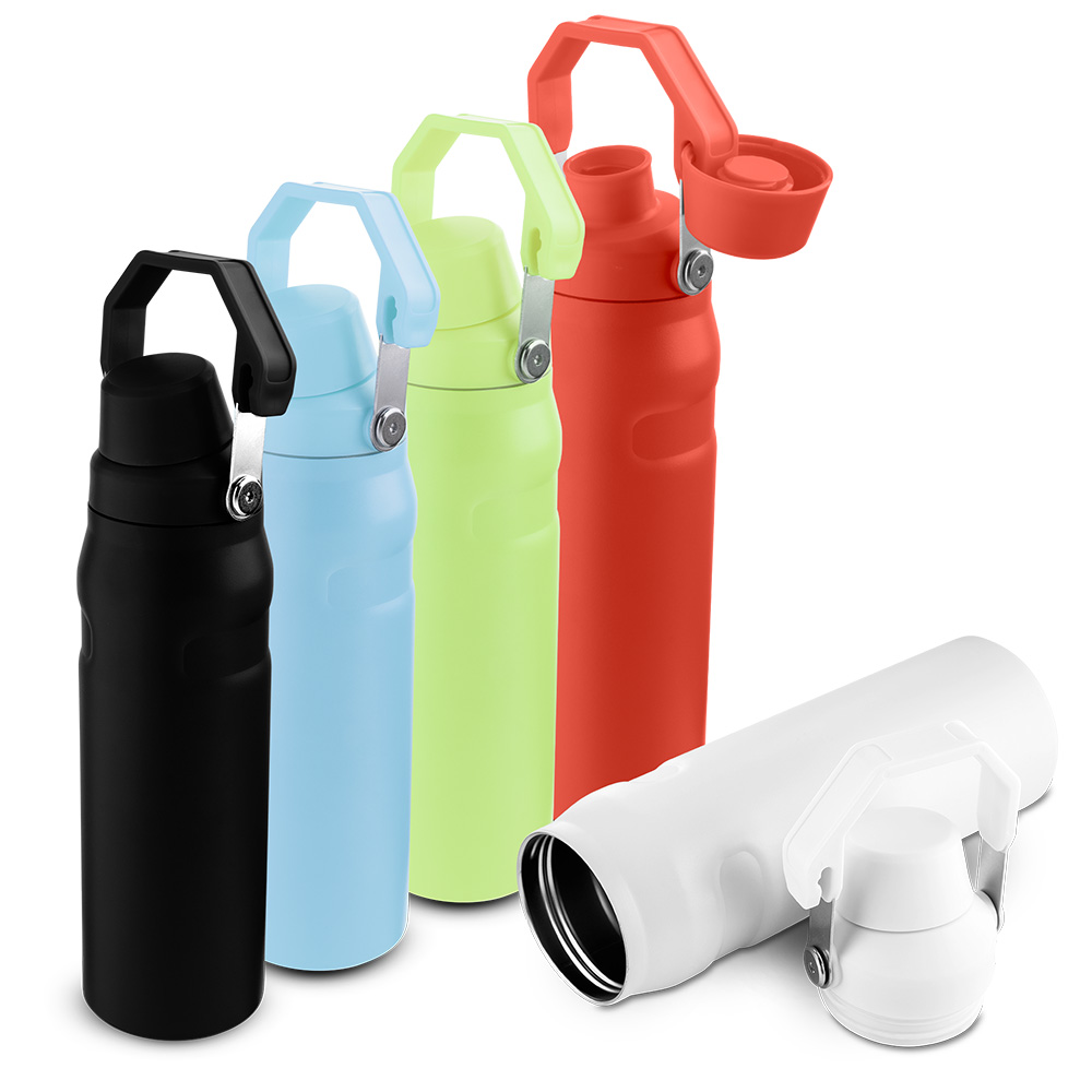 Garrafa térmica de 750 ml com parede dupla em inox (interno 304 / - modelo 2 — foto 1 de 10