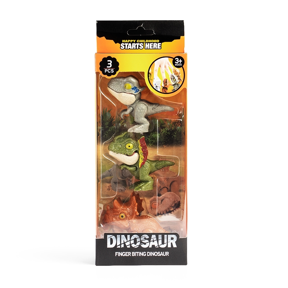 KIT DINOSSAUROS BRINQUEDO 3 PEÇAS — foto 1 de 1