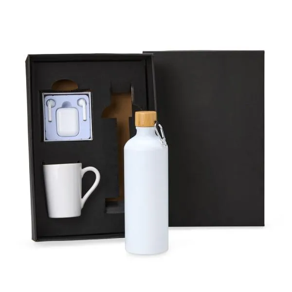 KIT GARRAFA, CANECA E FONE BLUETOOTH - 3 PÇS — foto 1 de 4