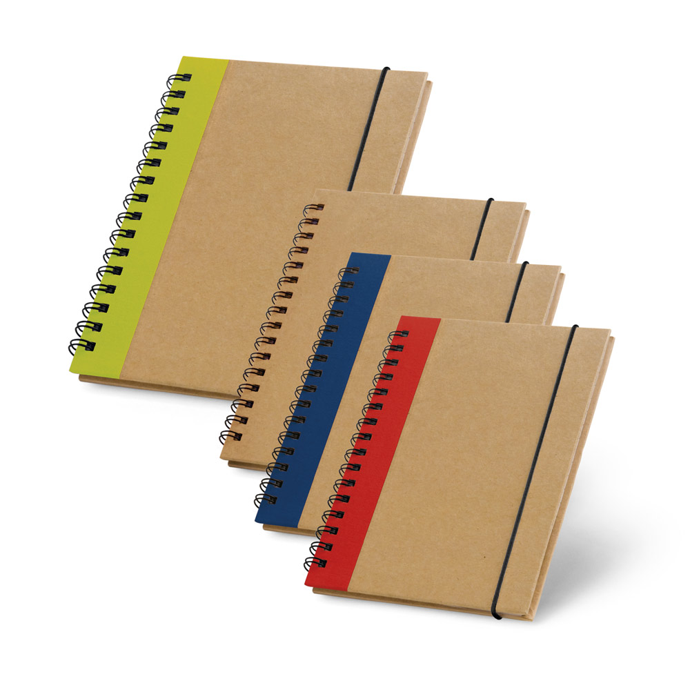 CORNISH. Caderno A6 de capa dura em cartão, com páginas lisas recicladas — foto 1 de 5