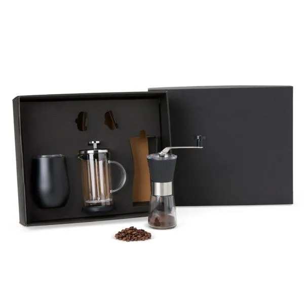 KIT PARA CAFÉ COM COPO TÉRMICO - 3 PÇS — foto 1 de 4