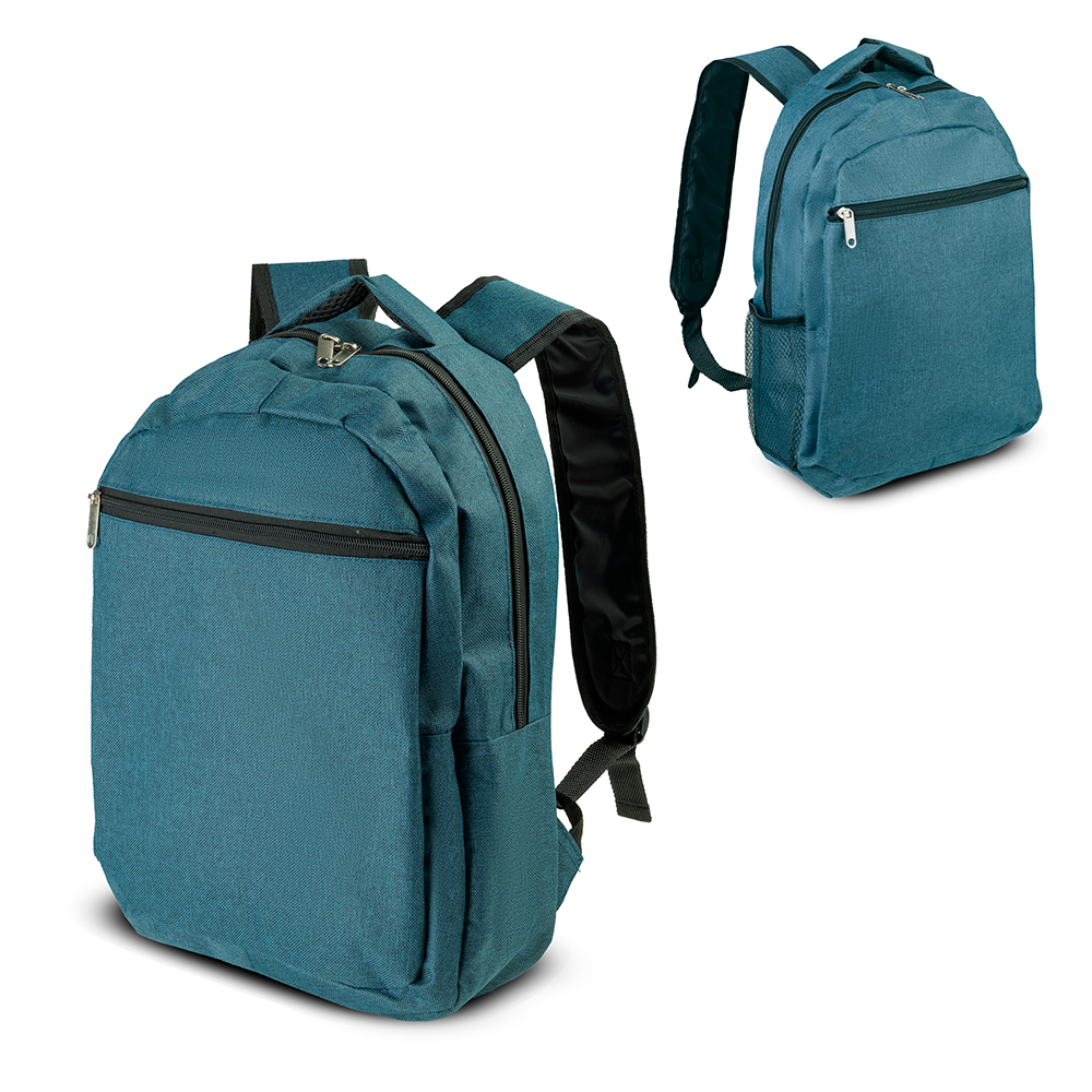 Mochila p/ notebook em tecido poliéster 300d parte externa: bolso — foto 1 de 2
