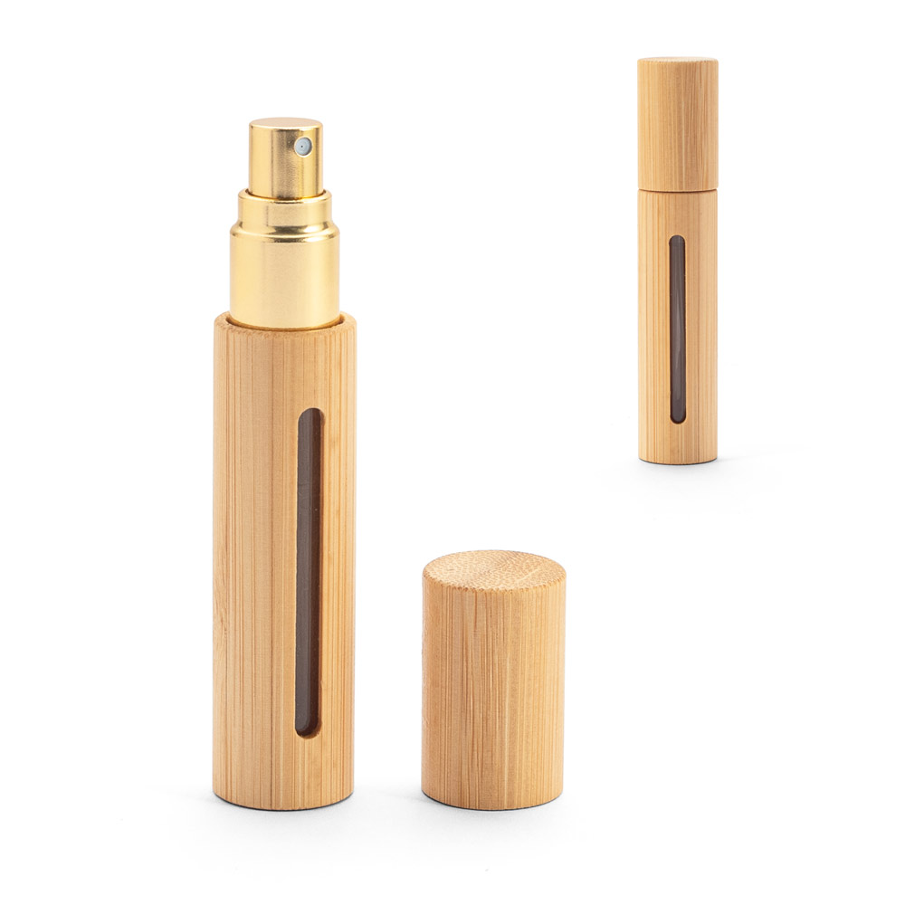 REESE. Borrifador de perfume recarregável, com invólucro em bambu natural — foto 1 de 2
