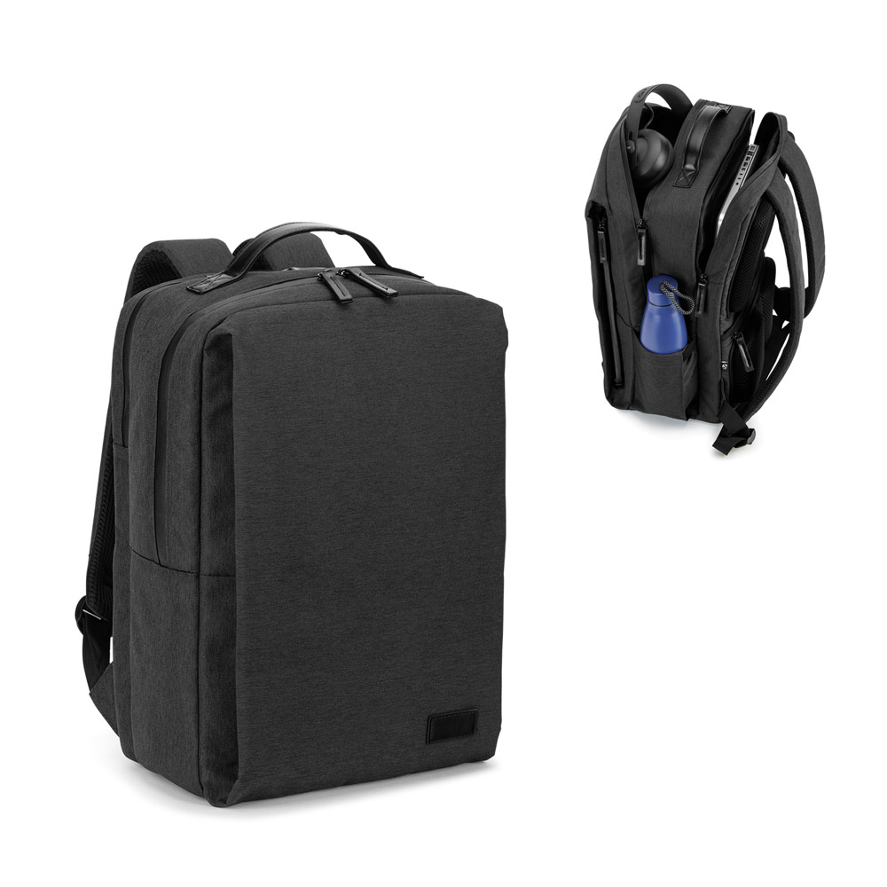 GLASGOW. Mochila para notebook (17'3") em poliéster reciclado de alta densidade 600D (20L) — foto 1 de 2
