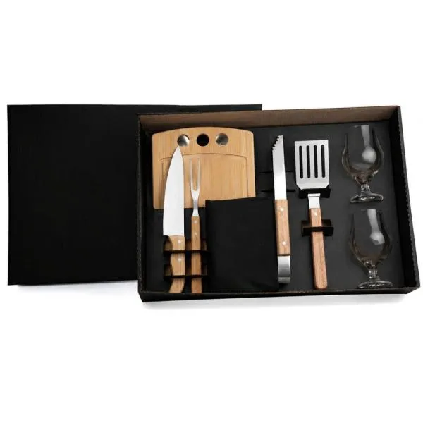 KIT PARA CHURRASCO / HAMBÚRGUER / CERVEJA - 10 PÇS — foto 1 de 2