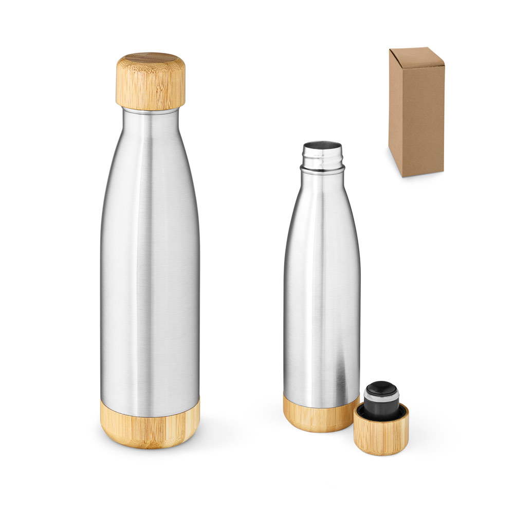 BROMELL 800. Garrafa térmica em aço inox 90% reciclado de parede dupla isolada a vácuo (800 mL) — foto 1 de 2