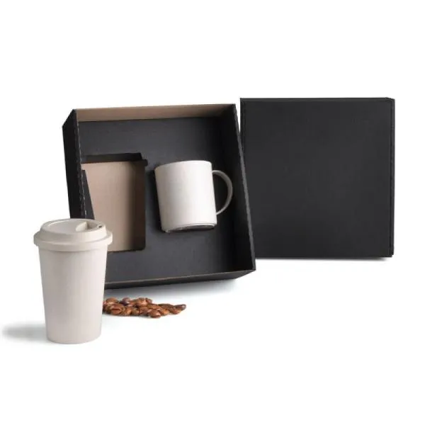 KIT COM COPO E CANECA EM FIBRA DE BAMBU — foto 1 de 6