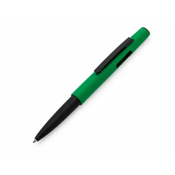 CANETA ESFEROGRÁFICA EM ABS COM TAMPA E PONTA TOUCH VERDE — foto 1 de 4