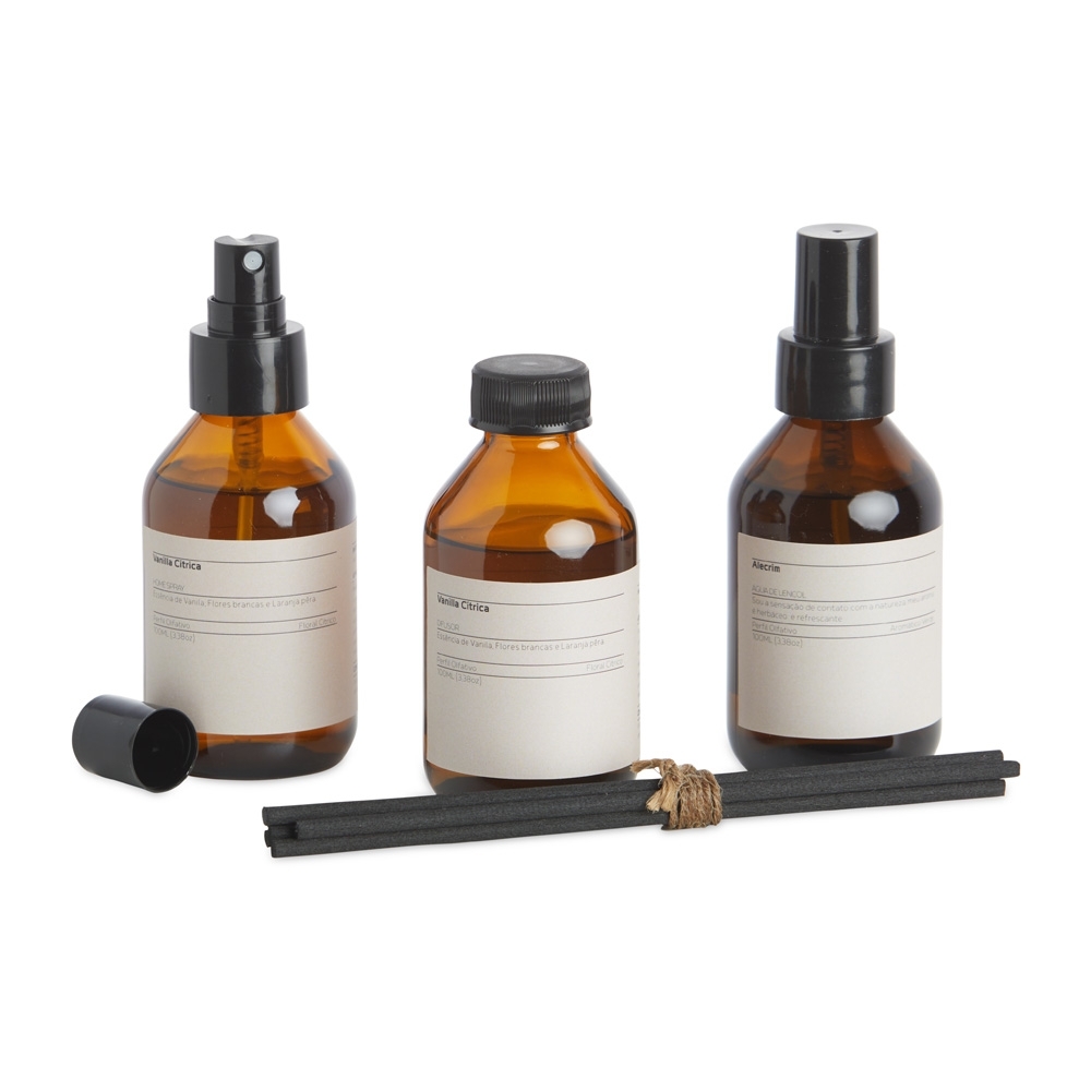 KIT C/ 3 AROMAS P/ AMBIENTES VANILLA CÍTRICA — foto 1 de 1