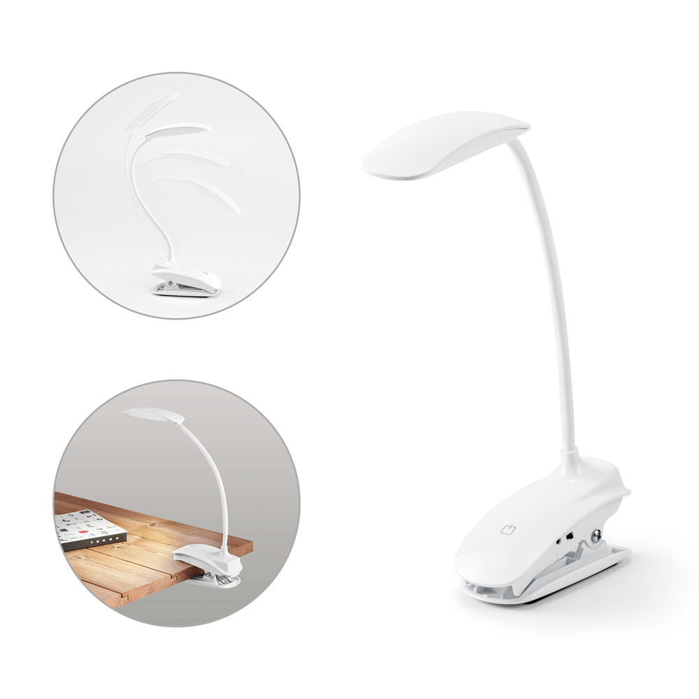 NEZBIT. Luminária de mesa portátil em ABS e com LED COB — foto 1 de 2