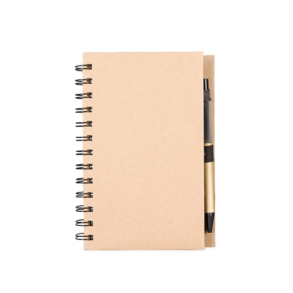 CADERNO ECOLÓGICO COM AUTOADESIVOS E CANETA — foto 1 de 1