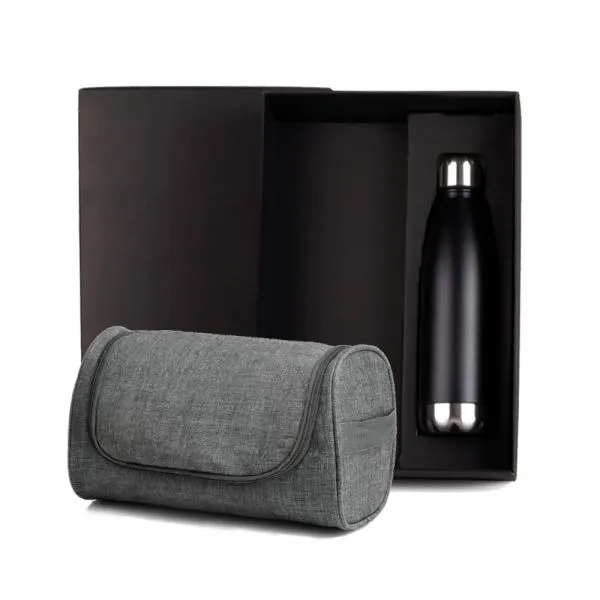 KIT NECESSAIRE E GARRAFA - 2 PÇS — foto 1 de 1