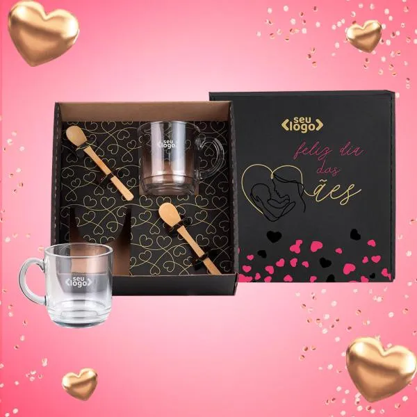 KIT CANECAS COM COLHERES - 4 PÇS — foto 1 de 4