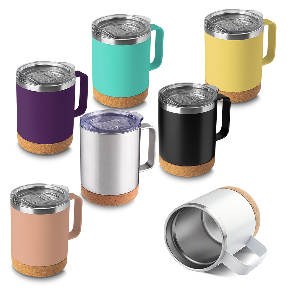 Caneca térmica em aço inox com capacidade 350ml, parede externa — foto 1 de 9
