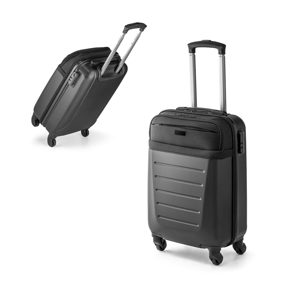 COIMBRA. Mala de viagem executivo em ABS e 600D com 4 rodas duplas e interior forrado (33 L) — foto 1 de 2