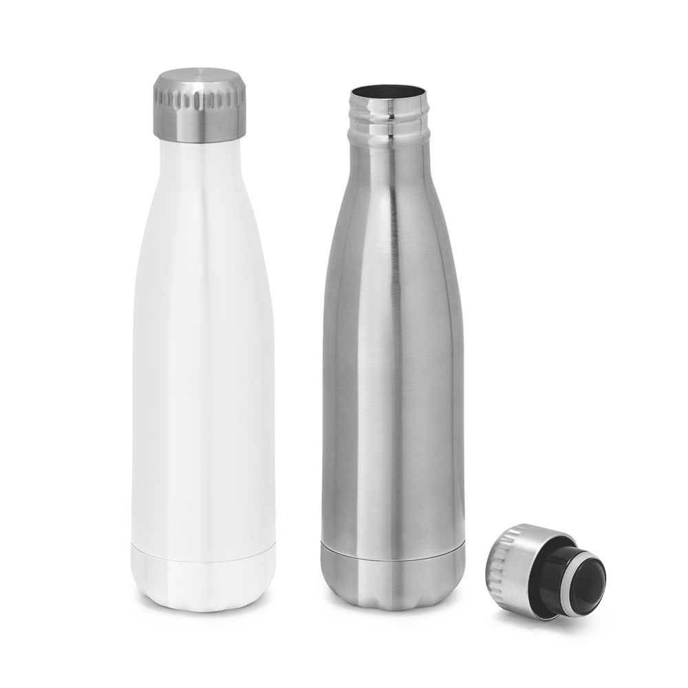 AMORTI. Garrafa térmica para sublimação em aço inox, de parede dupla isolada a vácuo (510 mL) — foto 1 de 3
