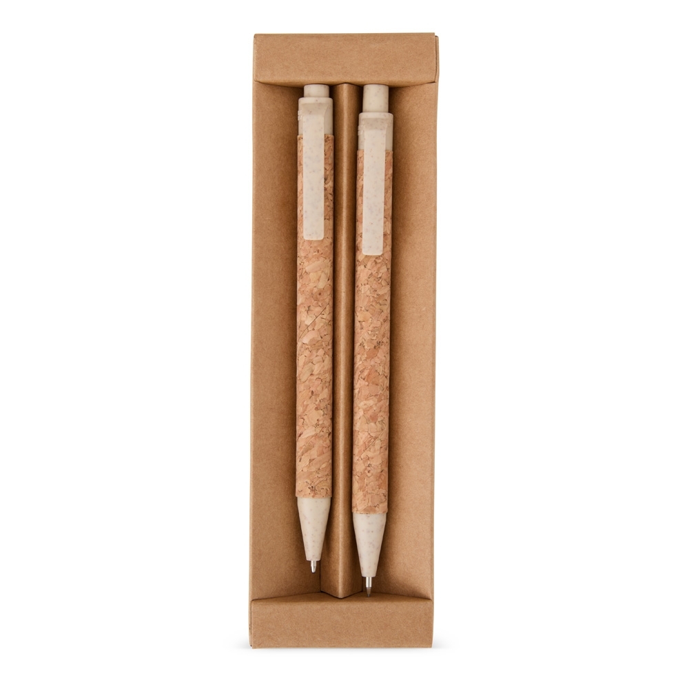 KIT ECOLÓGICO CANETA E LAPISEIRA CORTIÇA — foto 1 de 9