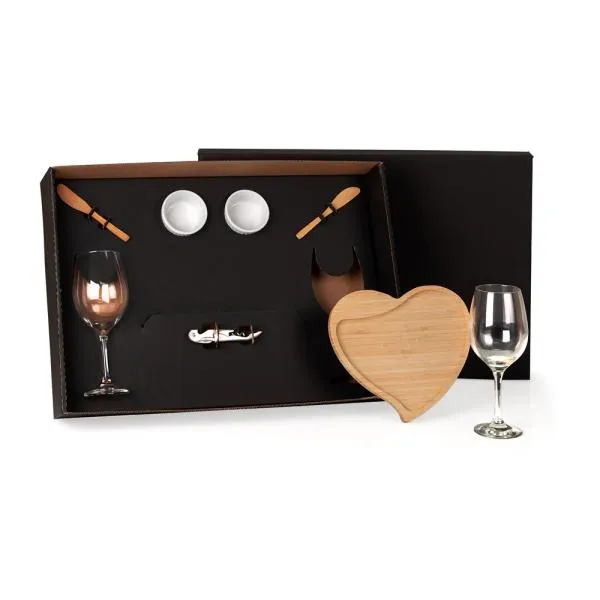 KIT PETISCO E VINHO - 8 PÇS — foto 1 de 1