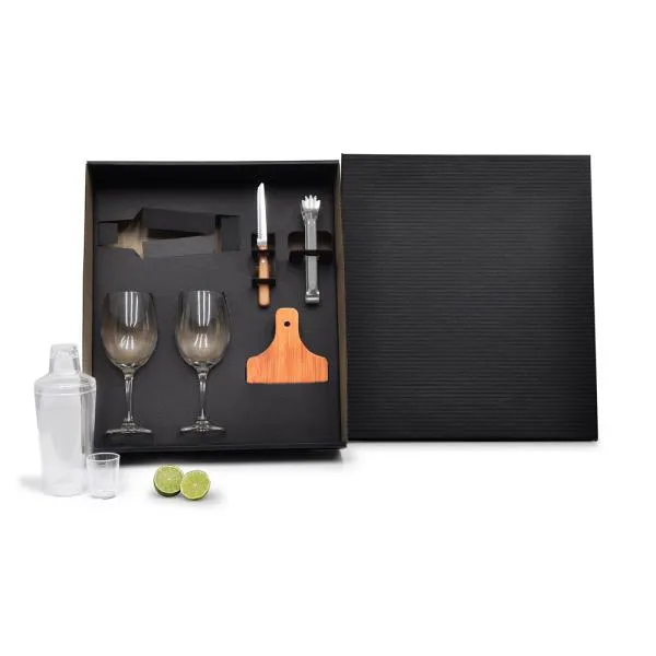 KIT PARA DRINKS C/ COQUETELEIRA - 6 PÇS — foto 1 de 4