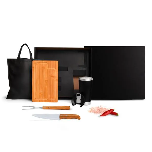 KIT PARA CHURRASCO/CERVEJA COM SACOLA - 5 PÇS — foto 1 de 3
