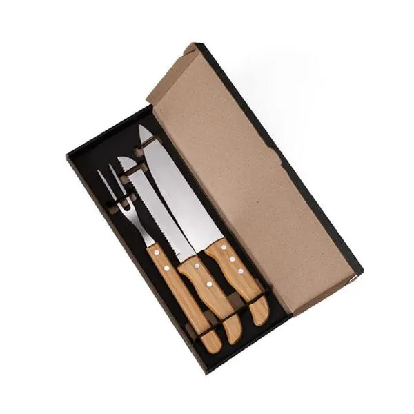 KIT COM FACA 7", 8" E GARFO - 3 PÇS — foto 1 de 5